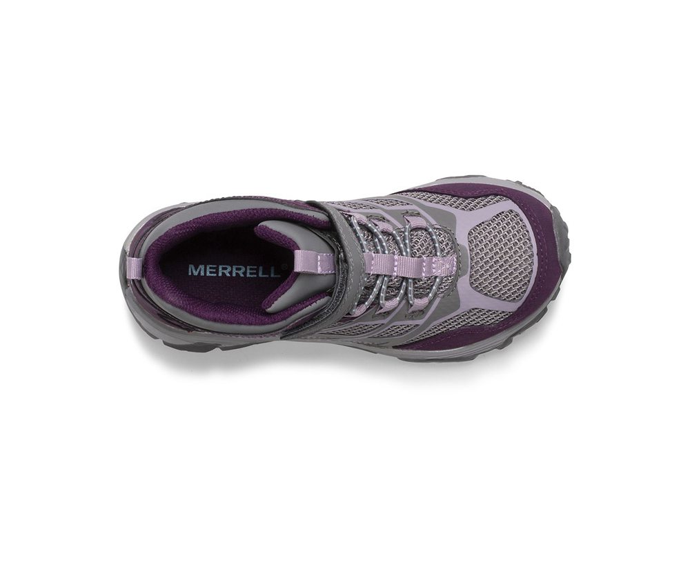 Merrell Vandresko Børn - Moab Fst Mid A/C Waterproof - Grå - SXY045396